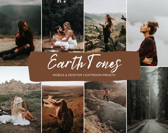 10 Mobile & Desktop Lightroom Presets EARTH TONES, Rustic Presets, Moody Presets, Concert Presets, Photo presets, Indoor Presets