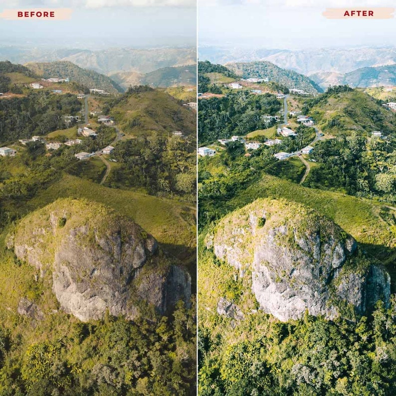Landscape LUTs Pack. Specifically crafted for Adobe Premiere Pro, Final Cut Pro, and DaVinci Resolve, color grading outdoor footage. Enhance the vibrant greens of lush forests, deepen the blues of serene lakes and skies, golden sunsets.