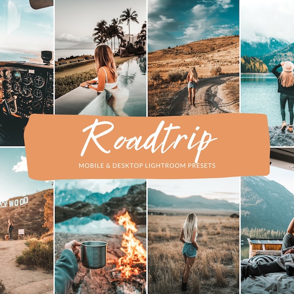 10 Mobile & Desktop Lightroom Presets ROADTRIP, Travel Presets, Nature Presets, Concert Presets, Photo presets, Indoor Presets