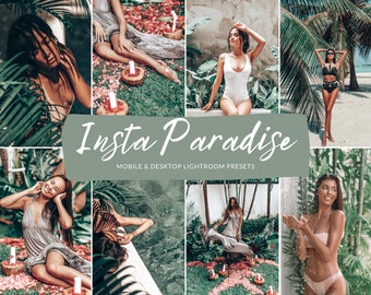 Insta Paradise Lightroom Presets, Mobile & Desktop, Travel Photo Editing