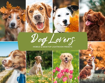 7 Mobile & Desktop Lightroom Presets DOG LOVERS, Instagram Presets, Dog Presets, Concert Presets, Photo presets, Indoor Presets