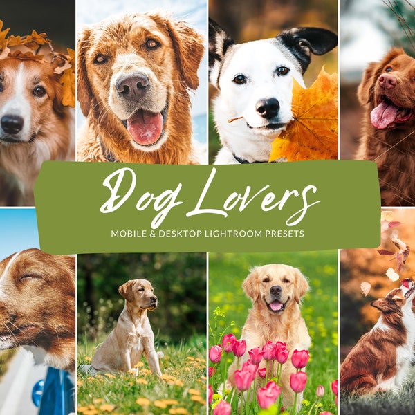 7 Mobile & Desktop Lightroom Presets DOG LOVERS, Instagram Presets, Dog Presets, Concert Presets, Photo presets, Indoor Presets