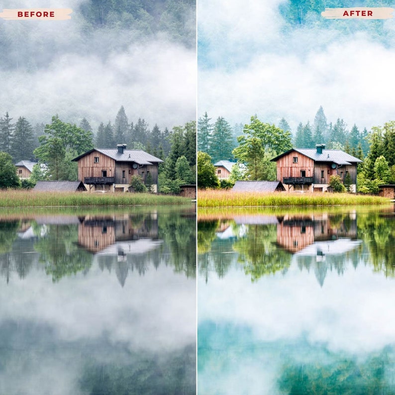 Landscape LUTs Pack. Specifically crafted for Adobe Premiere Pro, Final Cut Pro, and DaVinci Resolve, color grading outdoor footage. Enhance the vibrant greens of lush forests, deepen the blues of serene lakes and skies, golden sunsets.