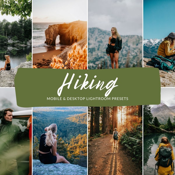 10 Mobile & Desktop Lightroom Presets HIKING, Travel Presets, Nature Preset, Concert Presets, Preset, Photo presets, Indoor Preset