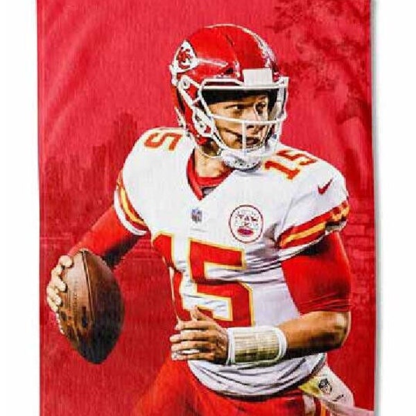 Patrick Mahomes Kansas City Chiefs Beach Towel NFL MVP Summer AFC West Champions