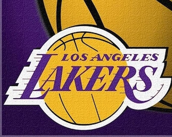 Los Angeles Lakers Beach Towel NBA Lebron James Kobe Bryant Ball 100% Cotton