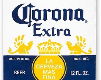 Corona Extra Label Beach Bath Towel 30 x 60 Fabric 100% Cotton Velour