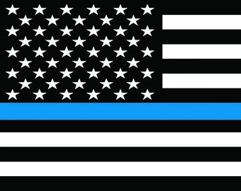 American Flag Police Beach Bath Towel 30" x 60" Velour Law Enforcement