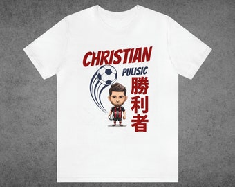 Christian Pulisic Chibi T-Shirt - Soccer Star Cartoon Tee