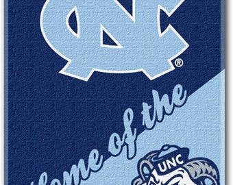 NCAA North Carolina Tar Heels Beach Towel UNC- Official Home Design