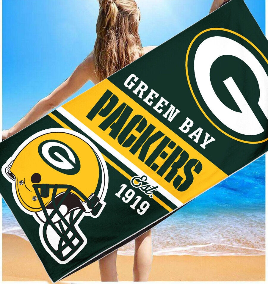 Green Bay Packers Beach Towel NFL Official Merchandise 30 X 60 Etsy