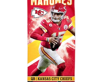 Patrick Mahomes Kansas City Chiefs Beach Towel NFL MVP Summer AFC West Champions