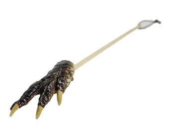 Authentic Real Alligator Paw Back Scratcher - Unique Handcrafted Reptile Gift, Natural Gator Claw