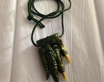Authentic Gator Paw Necklace | Unique Alligator Claw Pendant | Wildlife Jewelry