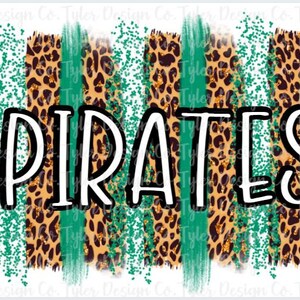 Pirates Sublimationsdesign: Schulsport PNG (Digitaler Download)