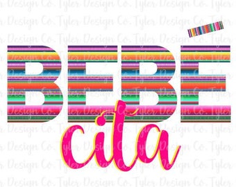 Bebe Cita Serape Clip Art: Mothers Day, Cinco de Mayo (Digital Download)