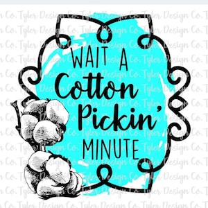 Cotton Boll Farmer T-Shirt Design: Farm Life PNG File (Digital Download)