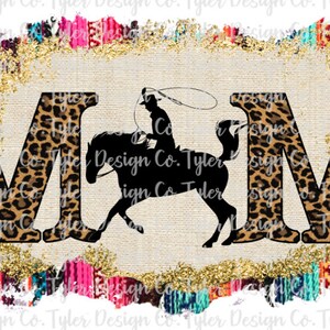Roper Mom: Glitter Serape Western Design (PNG File)