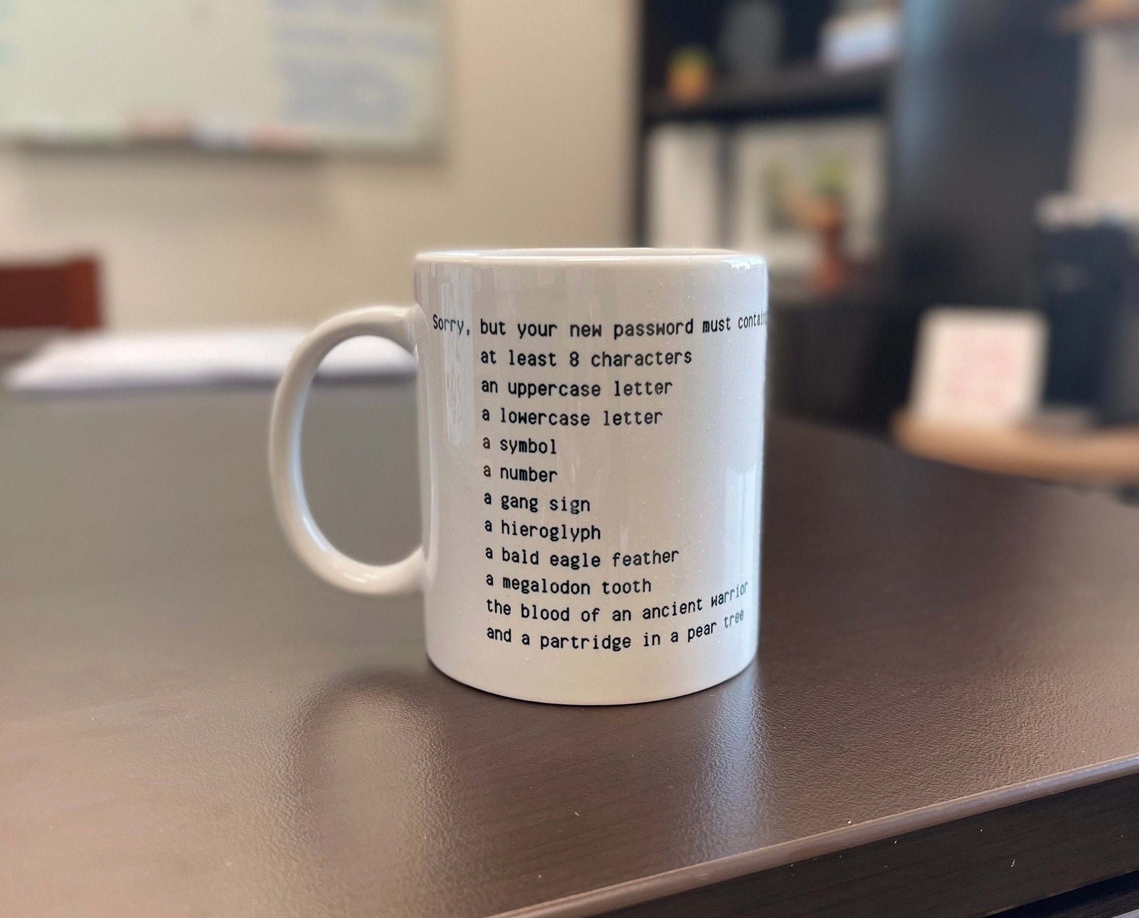 Funny Password Mug: IT System Administrator Gift, 11oz Coffee Cup - Etsy