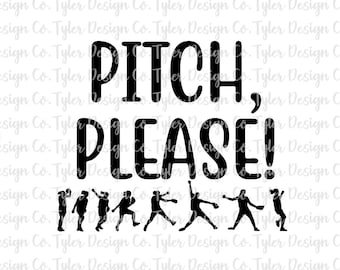 Softball Tonhöhe - PNG: Lustiges Sportdesign (Digitaler Download)