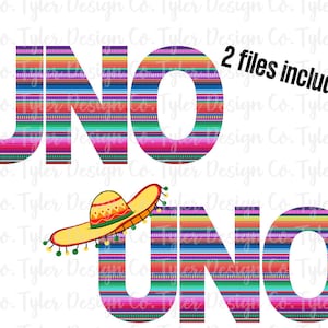 Sombrero Serape UNO Design: Cinco de Mayo, Birthday (Digital Download)
