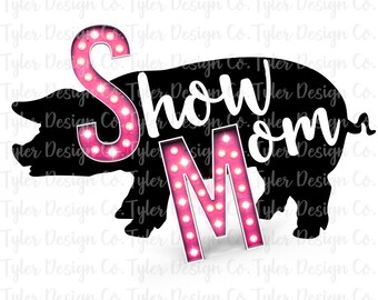 Show Mom Pig Duroc PNG: Livestock Digital Design (Digital Download)