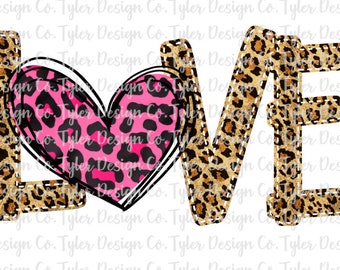Love Leopard Inner Heart Svg Eps Png Dxf Cutting Files for - Etsy