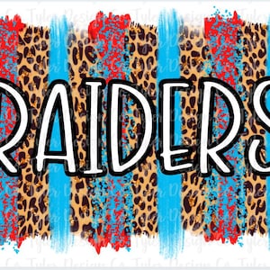 Raiders Sublimation Design: School Spirit PNG (Digital Download)