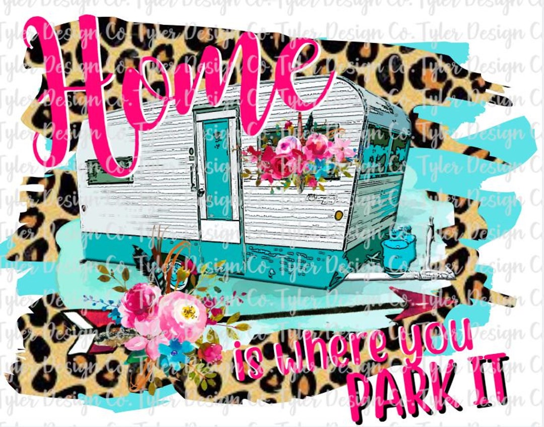 Floral Leopard Camper PNG: Boho RV Travel Design (digital Download) - Etsy