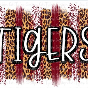 Tigers School Spirit Sublimation Design: Sports PNG (Digital Download)