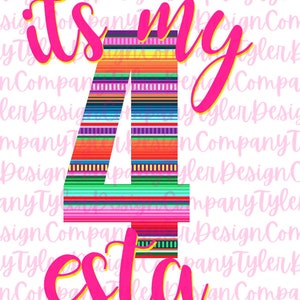 Pode incluir: É o meu 4 esta, um gráfico rosa e amarelo com um número quatro listrado de cores.