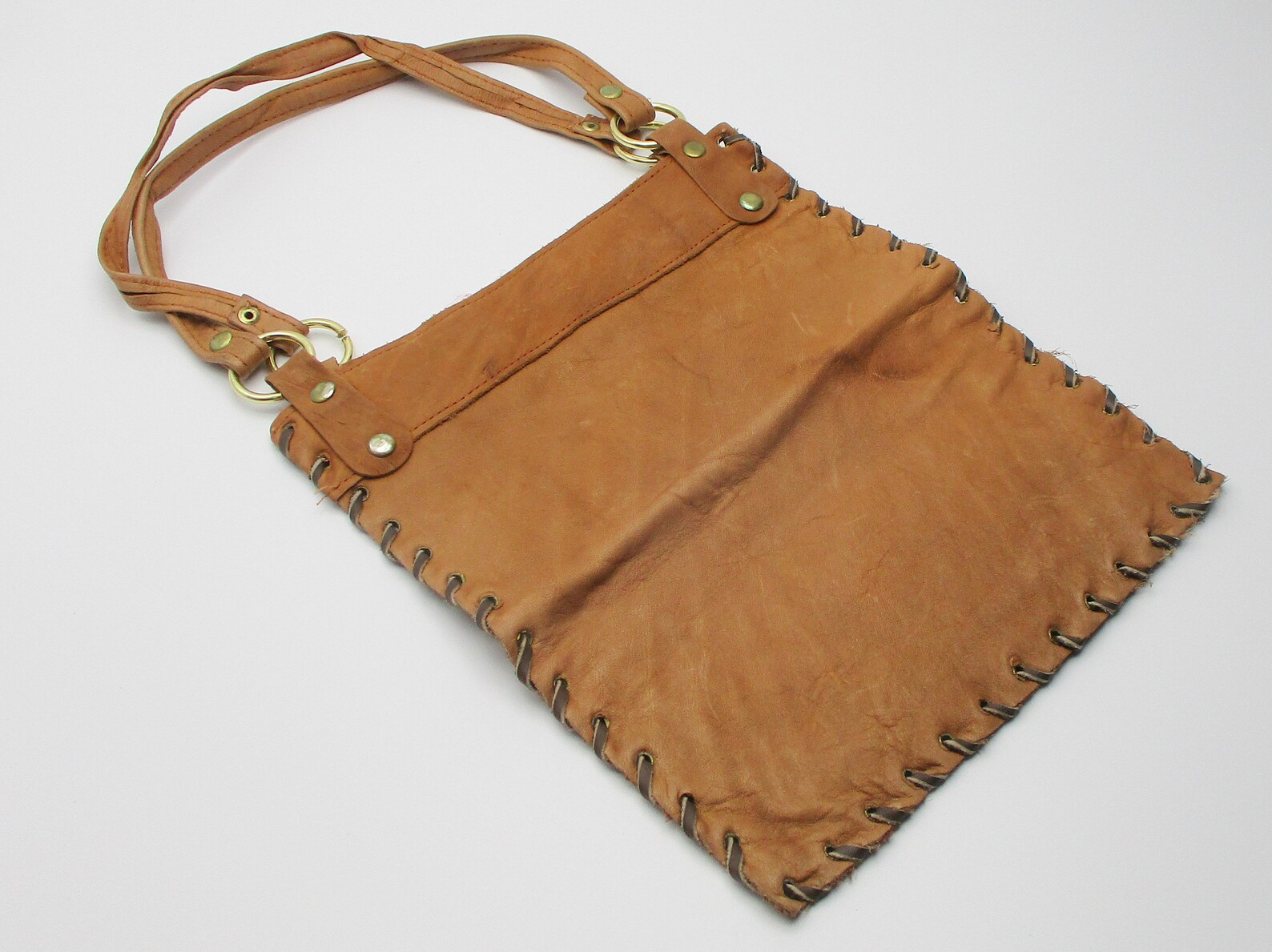 Vintage Leather Purse Made in Hong Kong DandTBarnFinds Etsy Nederland