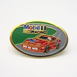 Mobil Racing Pin - DandTBarnFinds