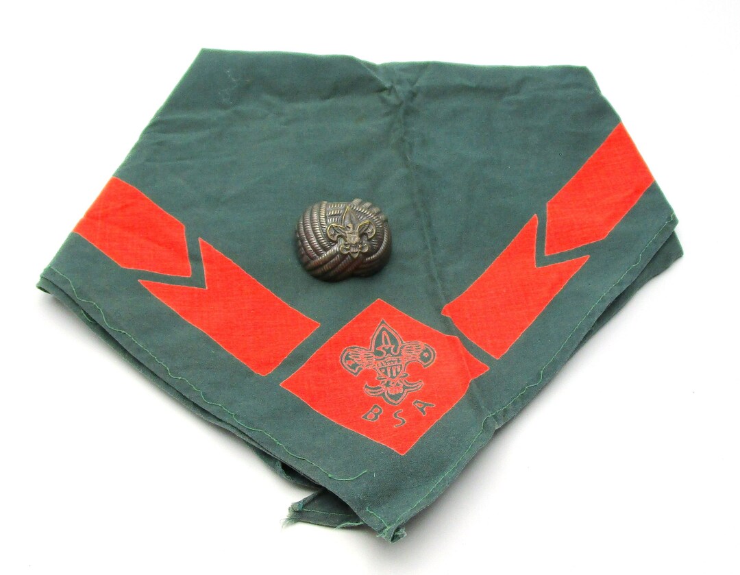 Boy Scout Neckerchief and Slide Dandtbarnfinds Etsy