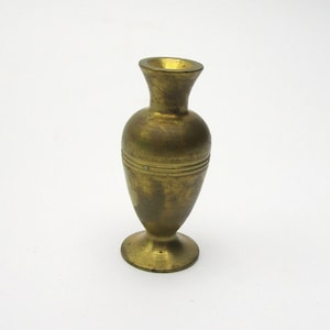 Miniature Brass Vase - DandTBarnFinds