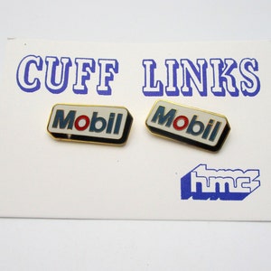 Mobil Cuff Links - DandTBarnFinds