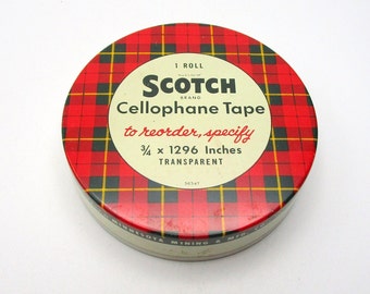 Details about   Vintage Scotch Brand Tape Tins ea Sold Separate