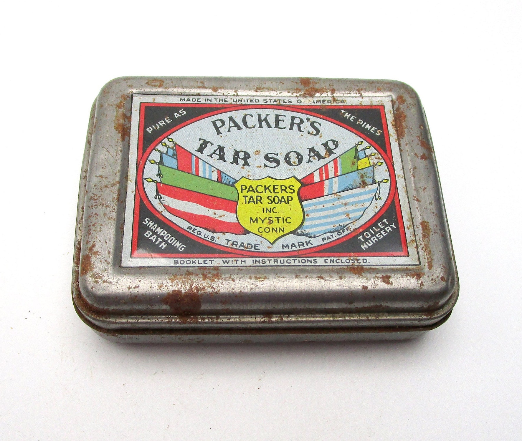 vintage tin Packer's Tar Soap