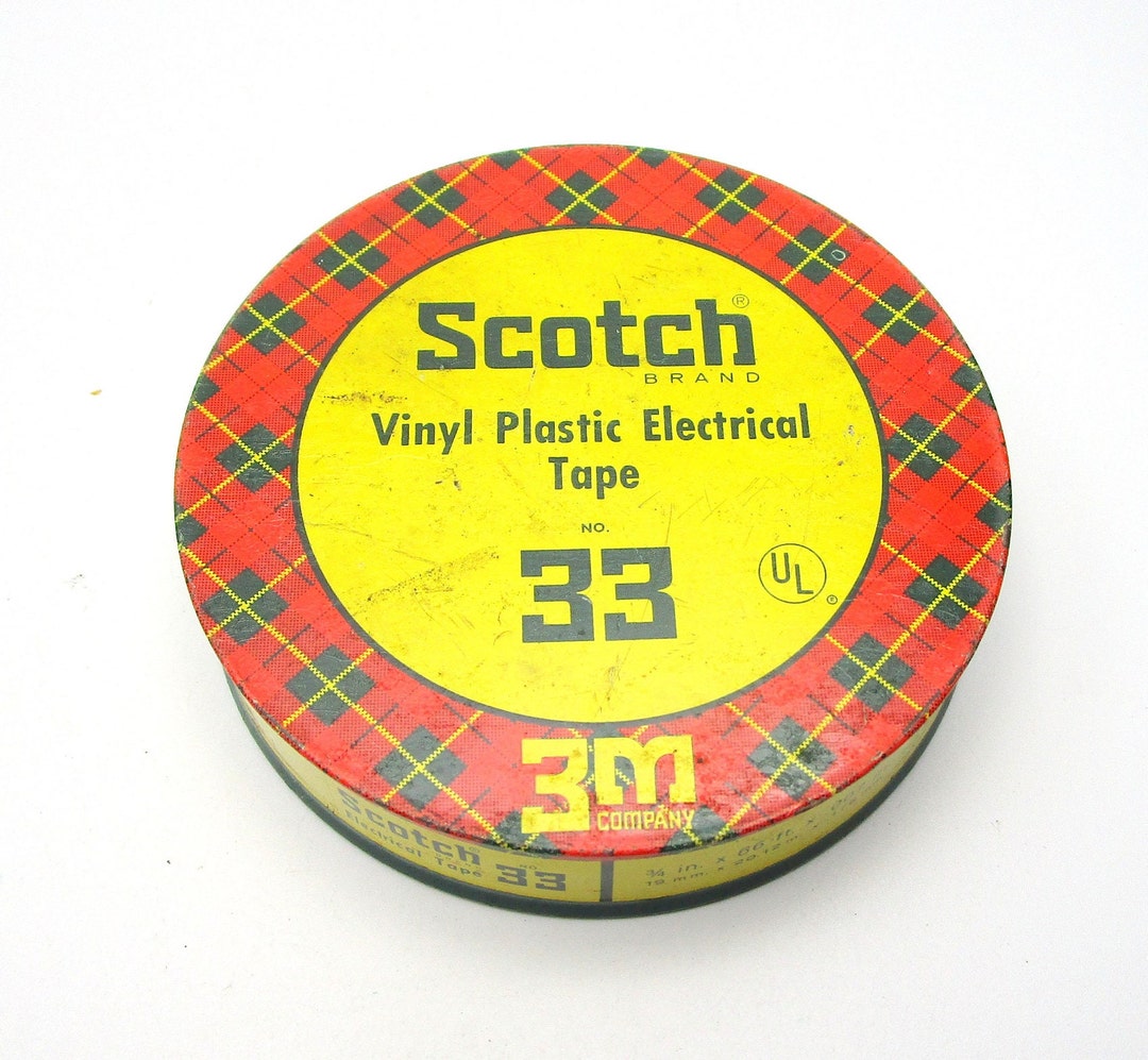 Vintage Scotch Vinal Plastic Electrical Tape Dandtbarnfinds - Etsy