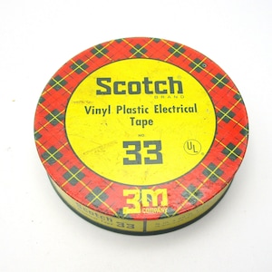 Vintage Scotch Vinal Plastic Electrical Tape - DandTBarnFinds