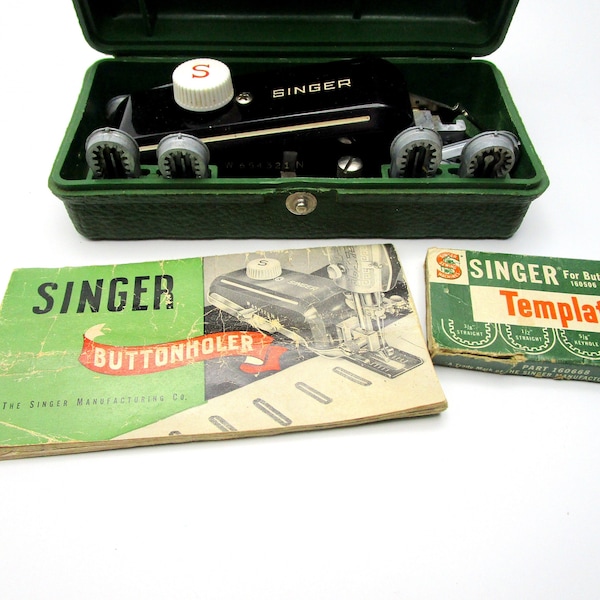 Vintage Singer Buttonholer - DandTBarnFinds