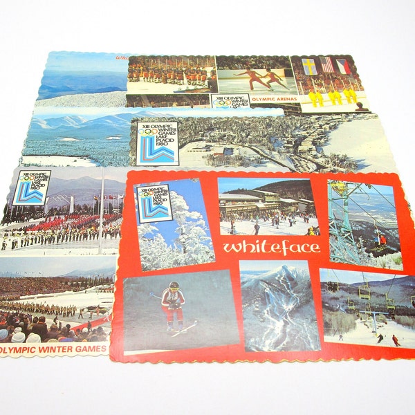 Postcard Set 1980 Lake Placid Winter Olympic Games - DandTBarnFinds