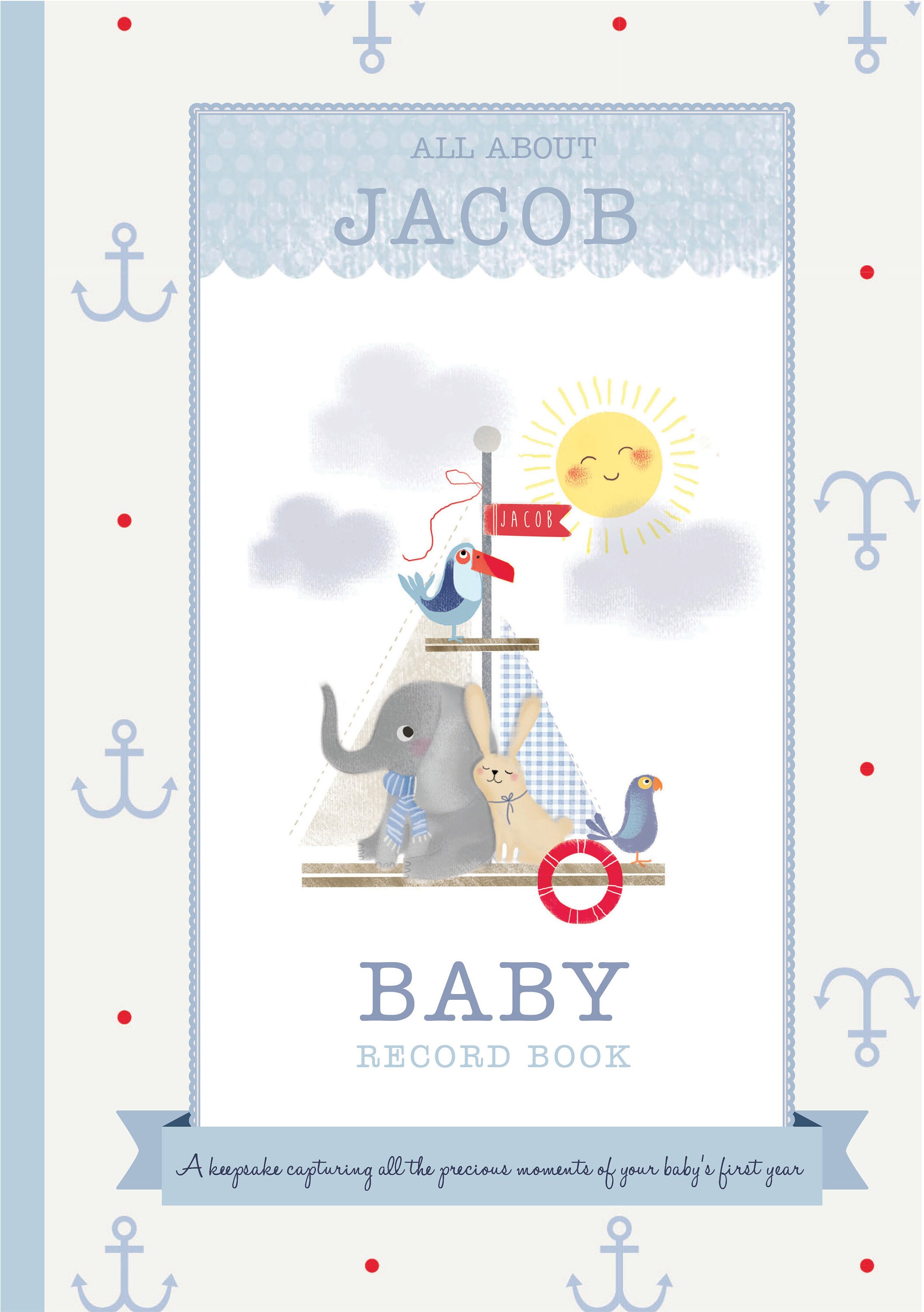 Personalised Baby Boy Record / Memory Book New Parent Etsy UK