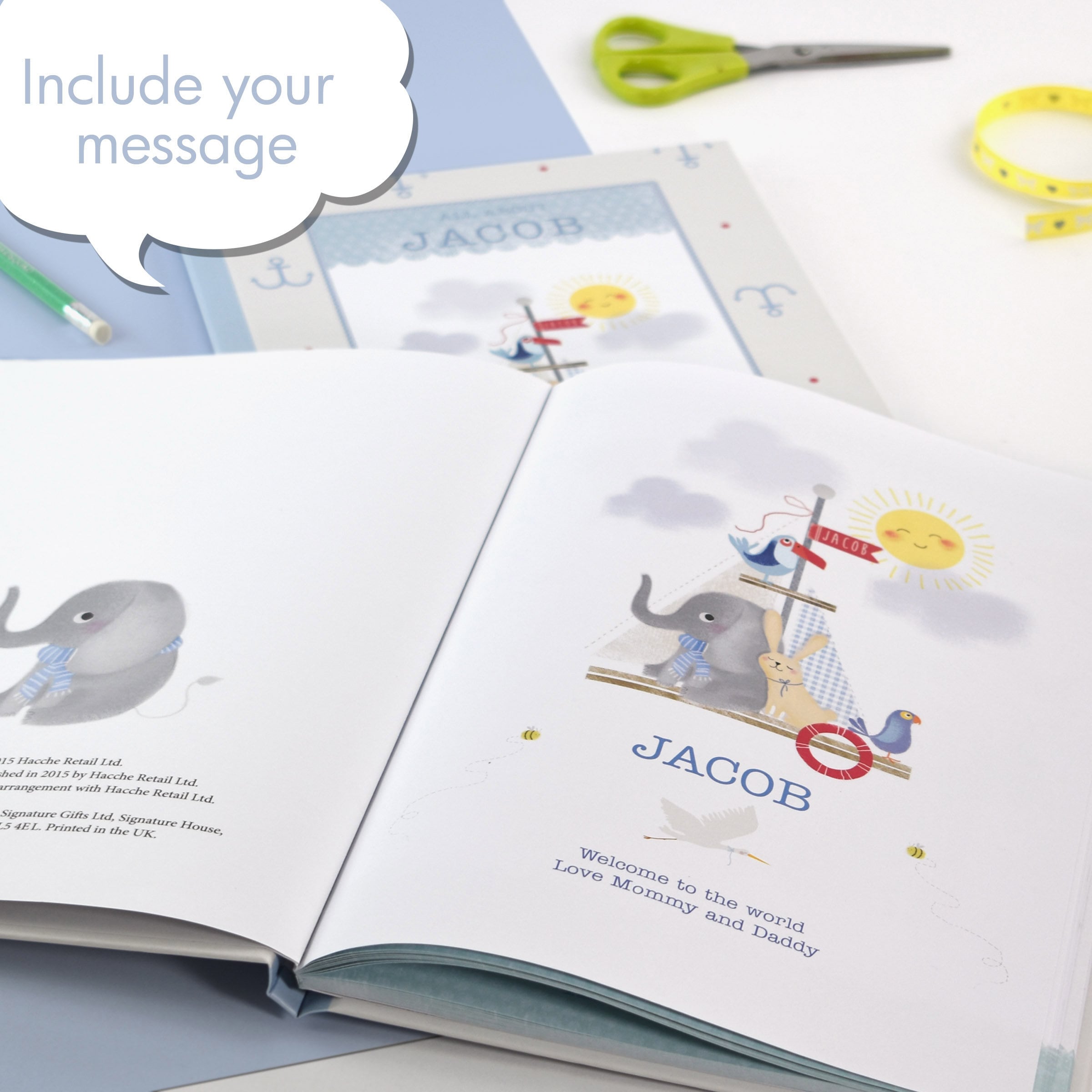 Personalised Baby Boy Record / Memory Book New Parent Etsy UK