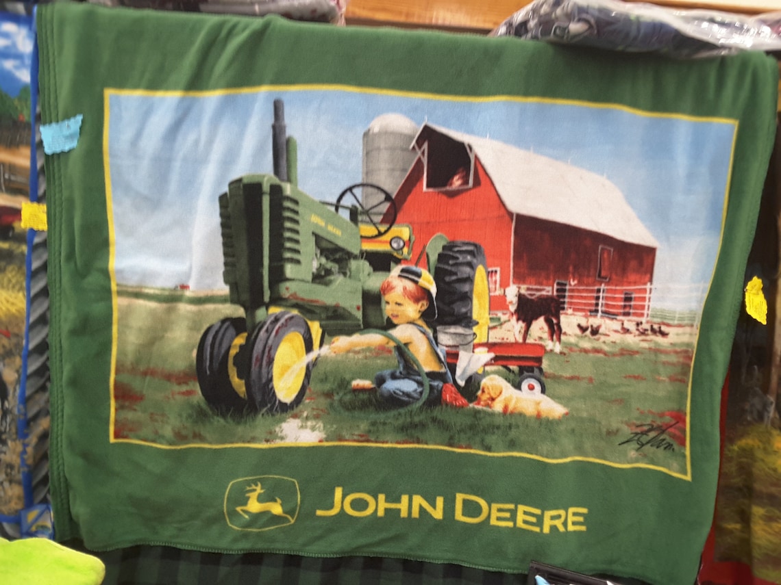 FLEECE tractor blankets Etsy