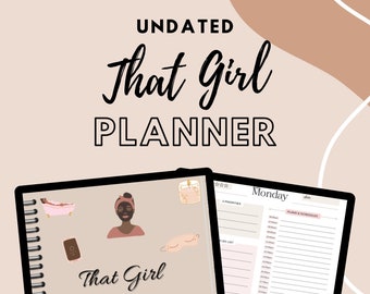 That Girl Planner, Undated Digital Planner, 2023 Planner, 2024 Planner, Daily Planner, Monthly Planner, GoodNotes Planner, iPad Planner