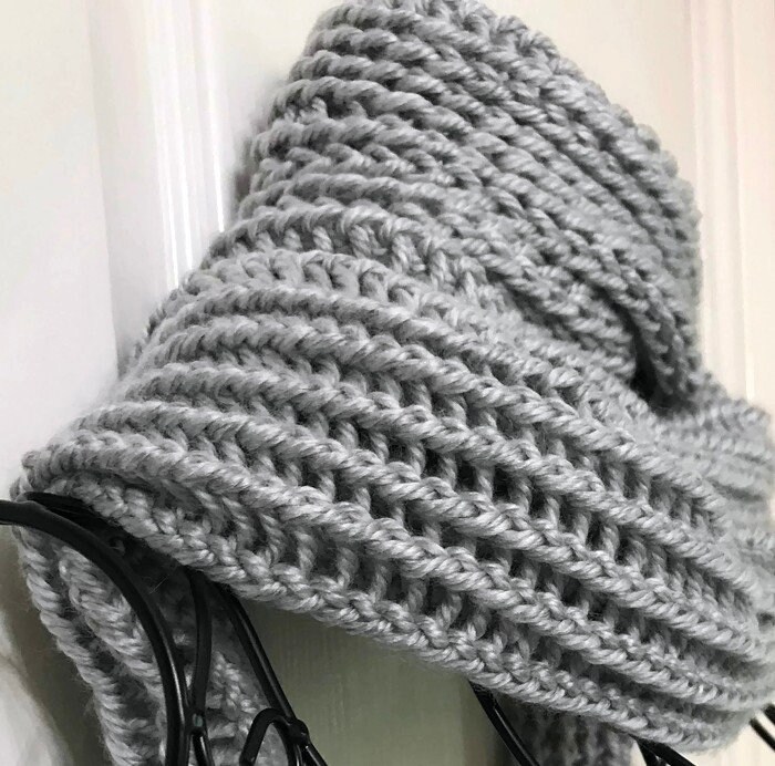 Greyhound Red Heart Soft Essentials Yarn Scarf