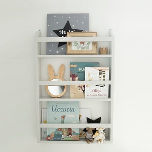 Children's book shelf COLOR library bookcase for children's room, kids bookcase, children's bookshelf wall bookshelf bücherregal