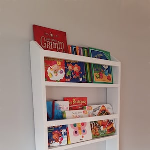 Children's book shelf, library bookcase for a child's room, kids bookcase, children's bookshelf, wall bookshelf, floating shelf
