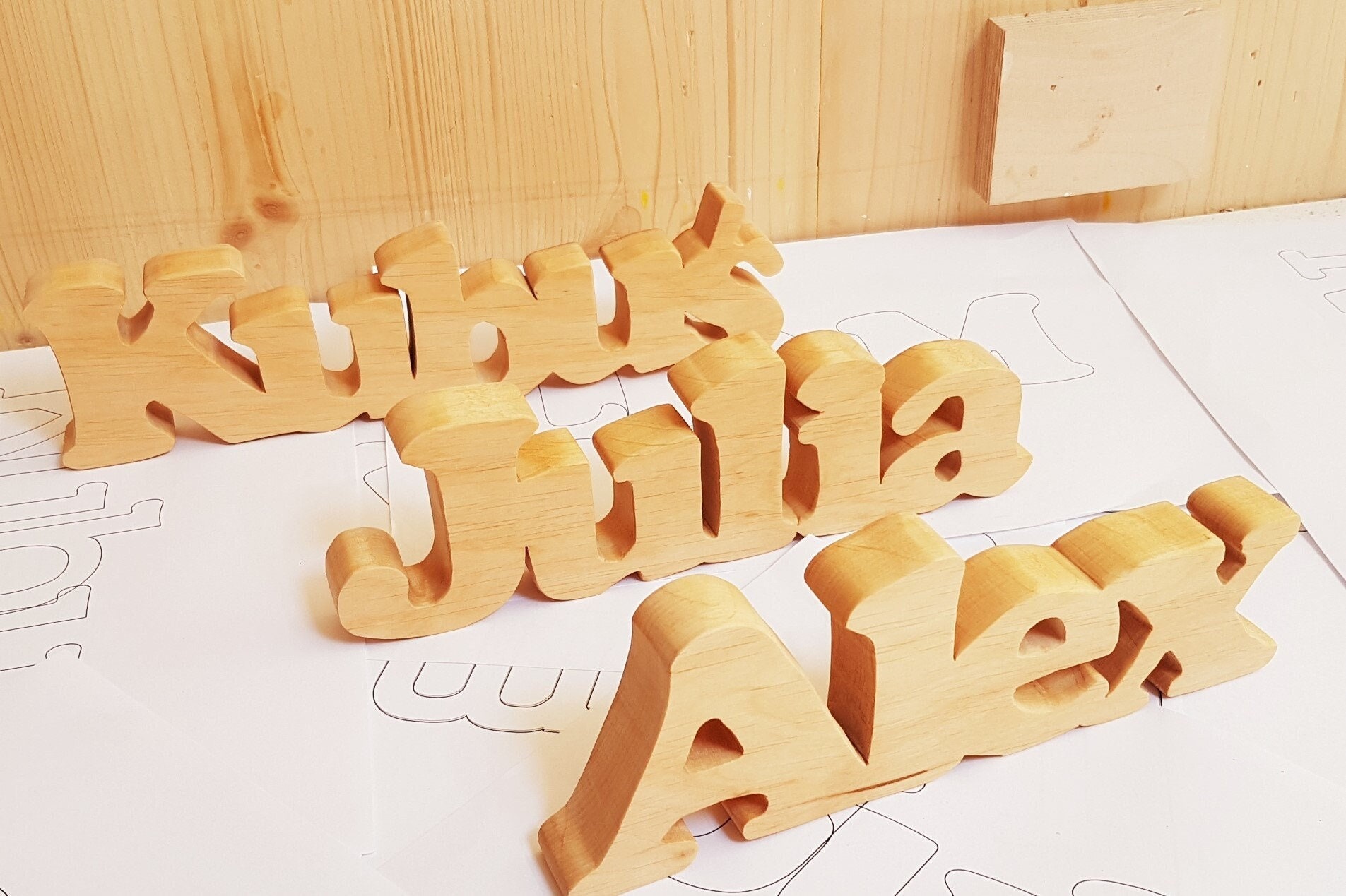 Wooden letters words names, custom sign, wall decor, wooden inscription